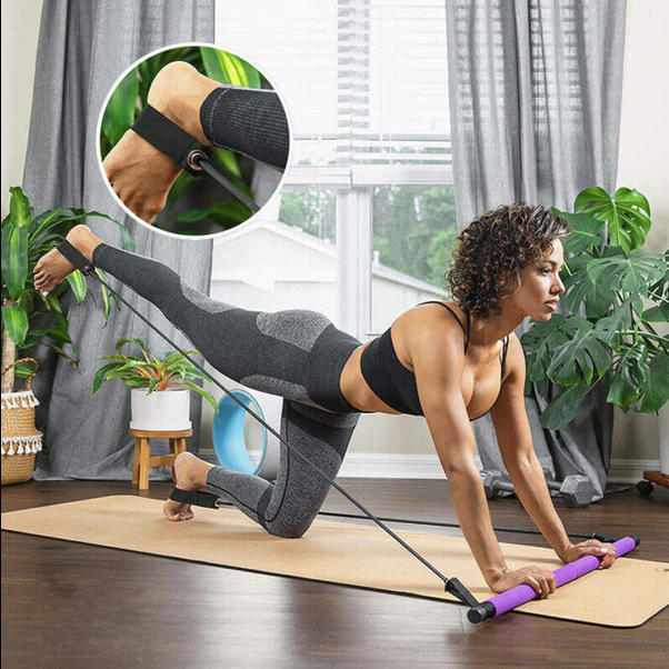 Portable Pilates / Yoga Bar with Resistance Band