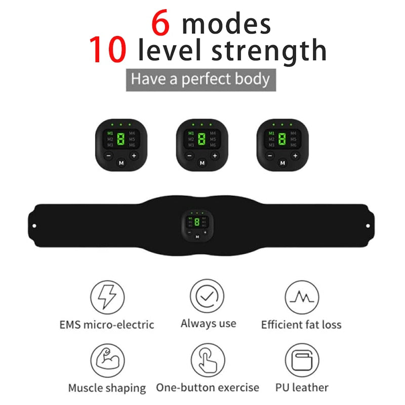 EMS Abdominal Toning Belt - New Design for 2024