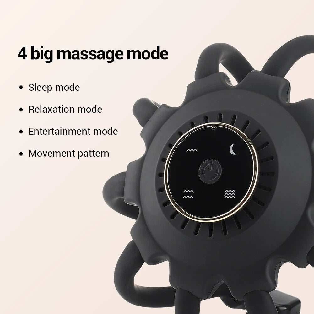 Octopus Claw Head Massager with Bluetooth Music