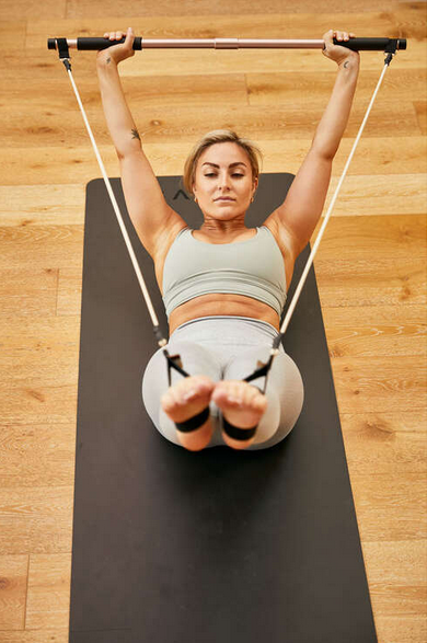 Portable  Pilates / Yoga  Bar with Resistance Band