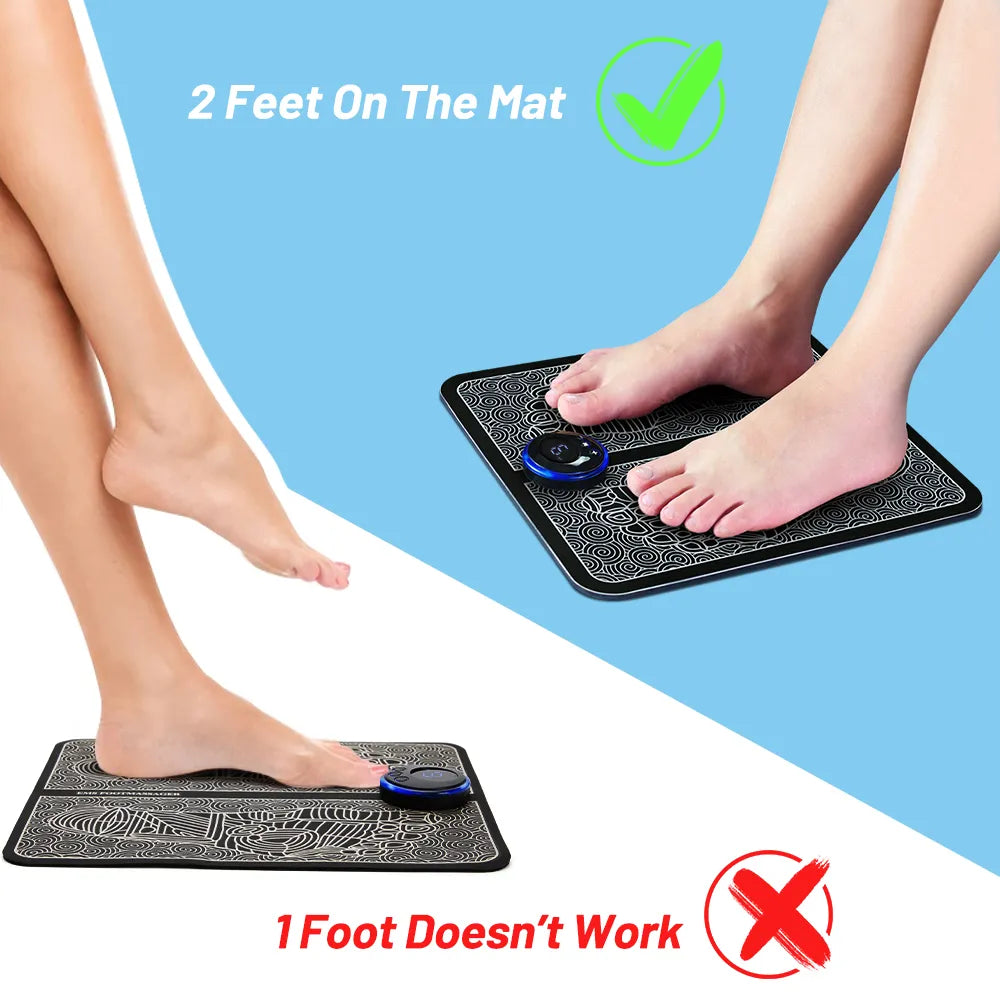 Mobile EMS Foot Massage Pad