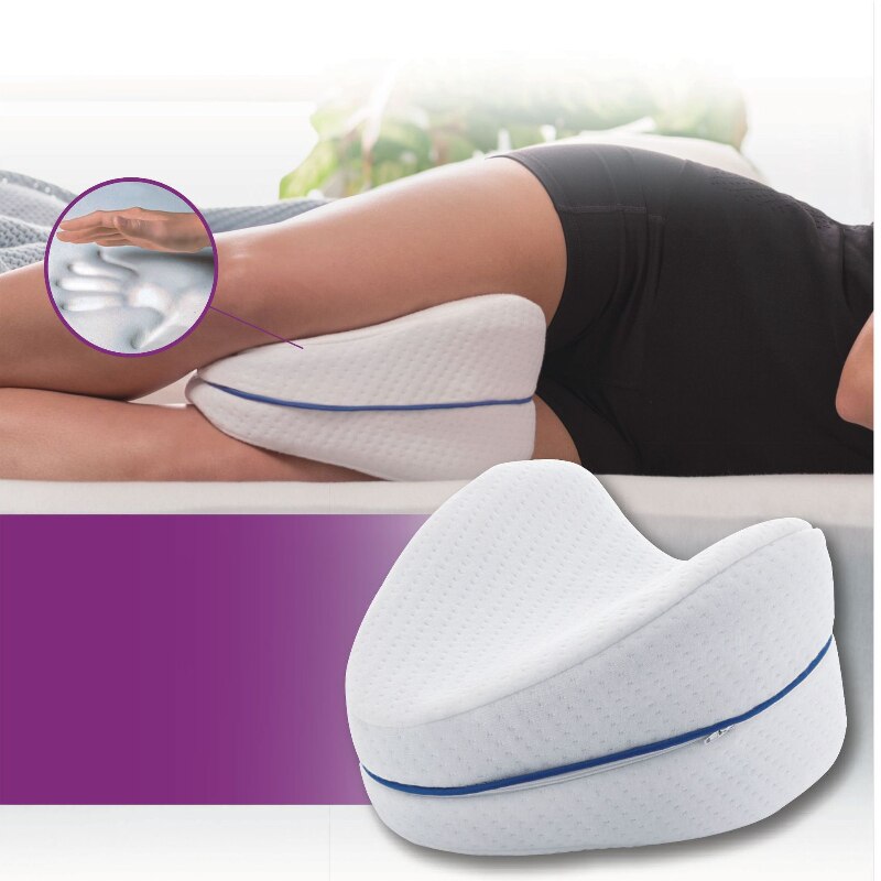 Leg & Knee Sleep Support Pillow - Pain Relief for Sciatica or Back, Hips, Knees & Joints